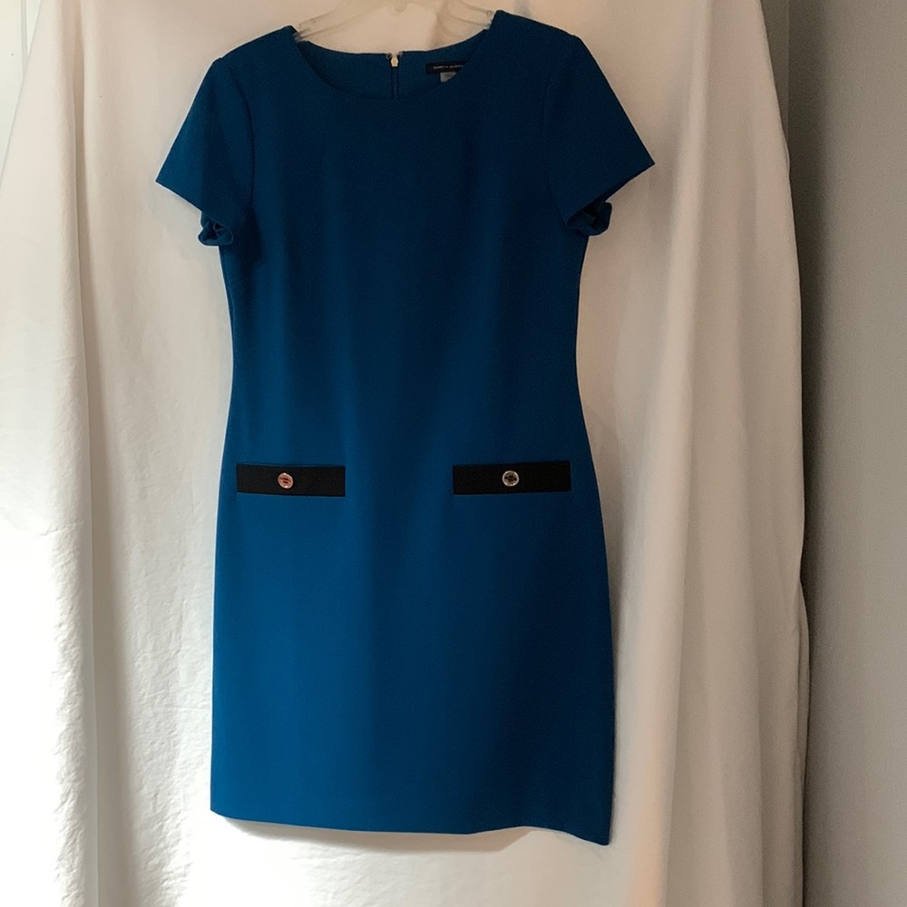Tommy Hilfiger dress. Beautiful deep dark teal blue.